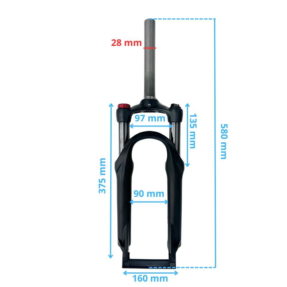 Horquilla regulable para bicicleta RXF EVO 16" -motosapollo.com